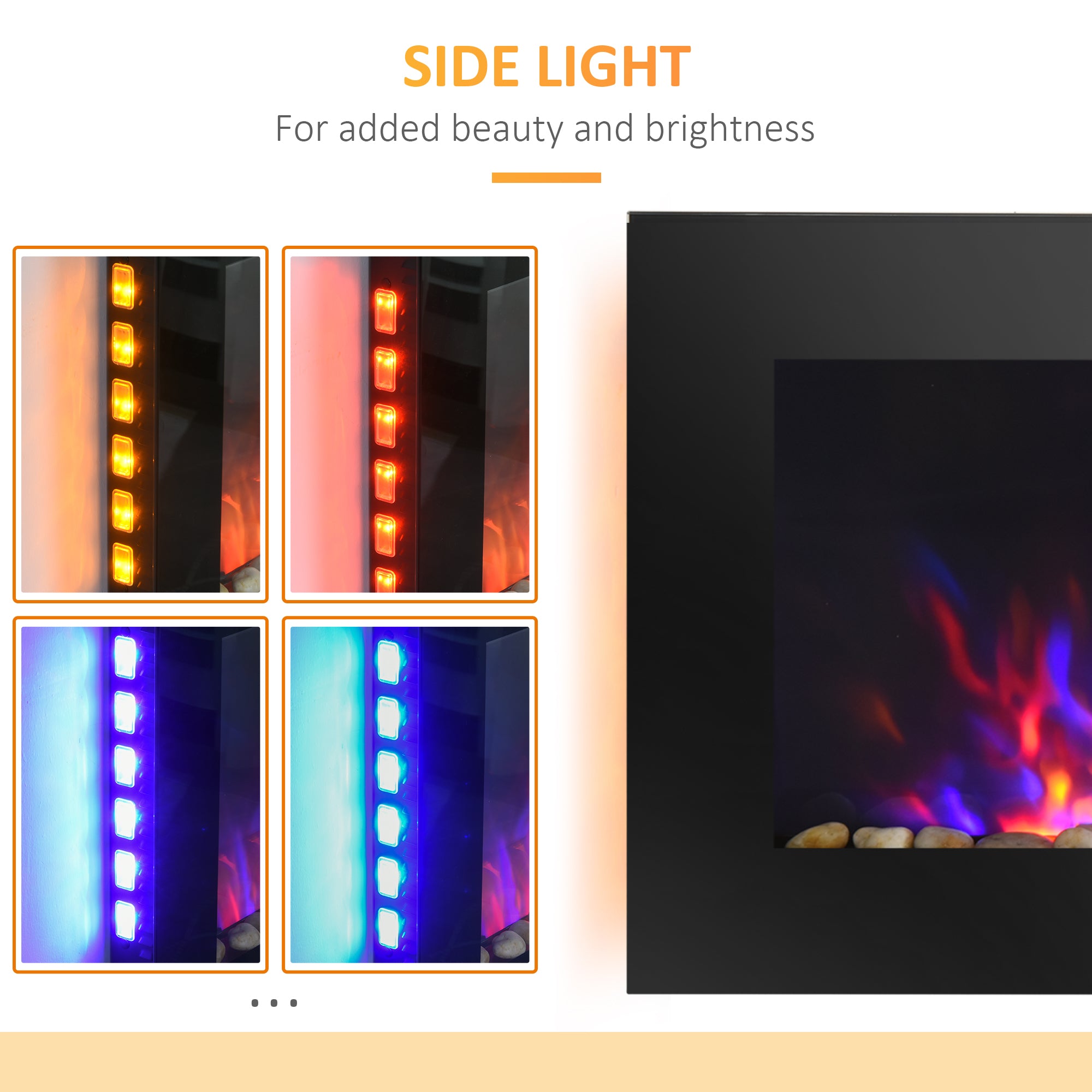 wall-mounted electric fireplace