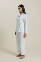 Sleepwear Set <br/>Bamboo Button-Up Cropped Pajama Set