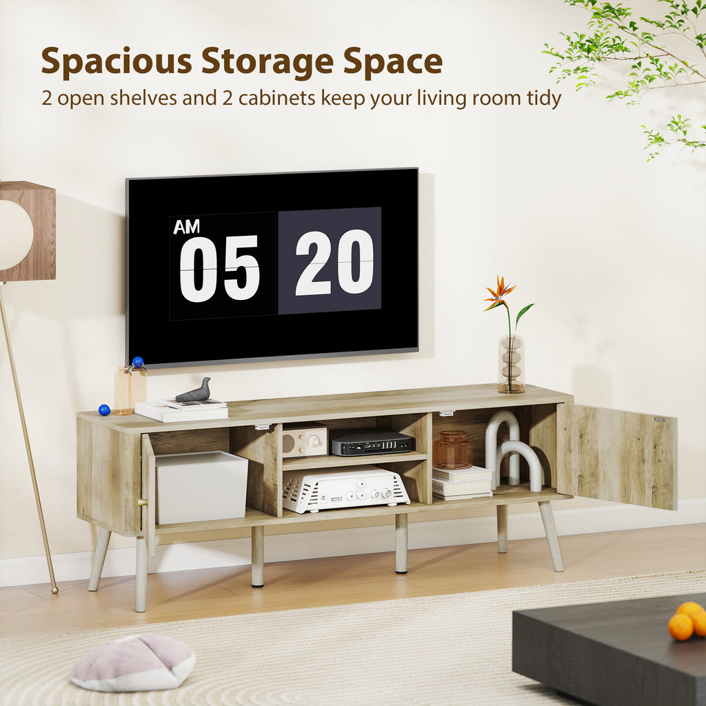 Birch TV Stand for 65 Inch Television