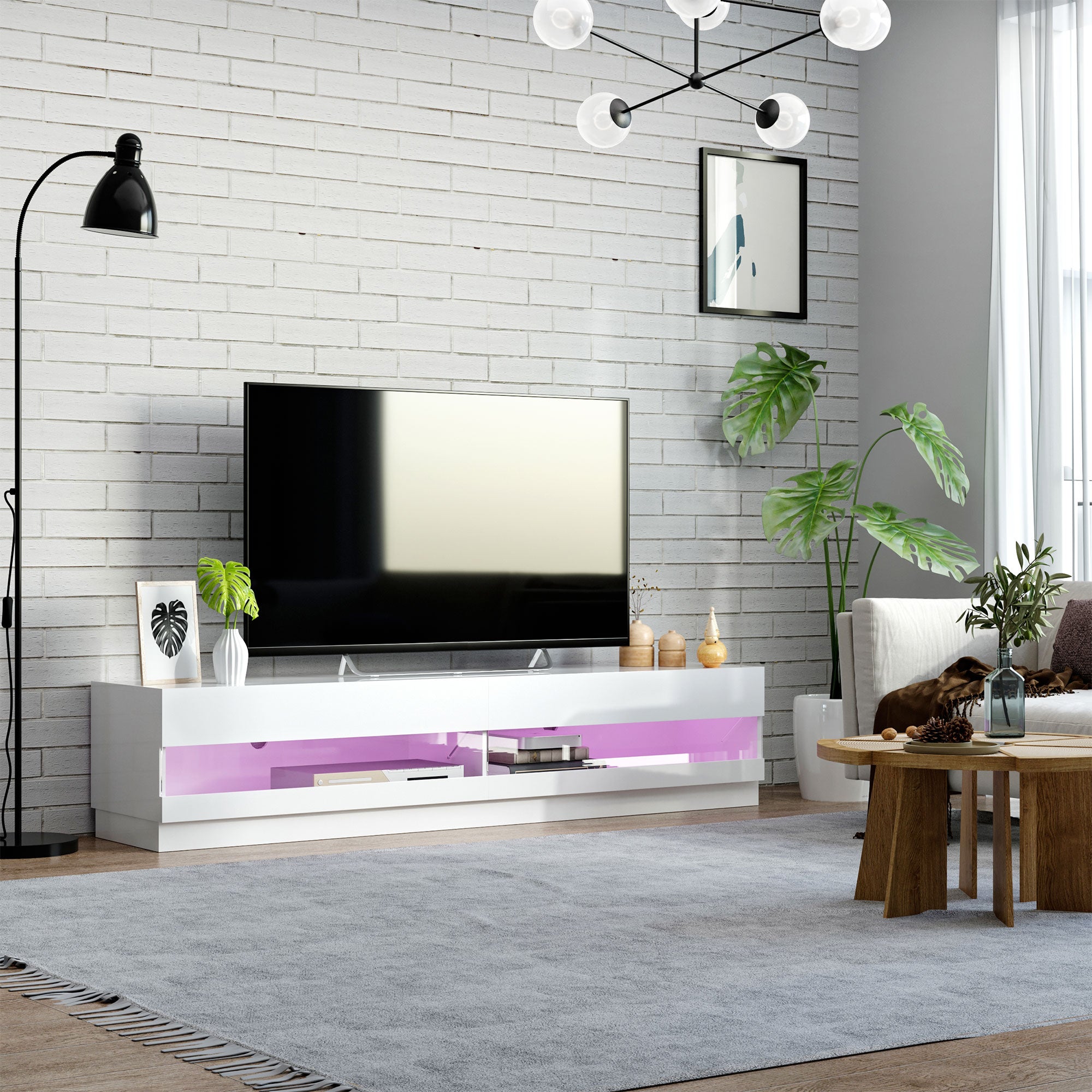 TV Cabinet with Storage for Living Room