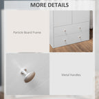 Briar Modern Wardrobe Closet Armoire with 2 Drawers and Hanging Rod, Clothes Storage Organizer with Anti-tipping Design for Bedroom, White