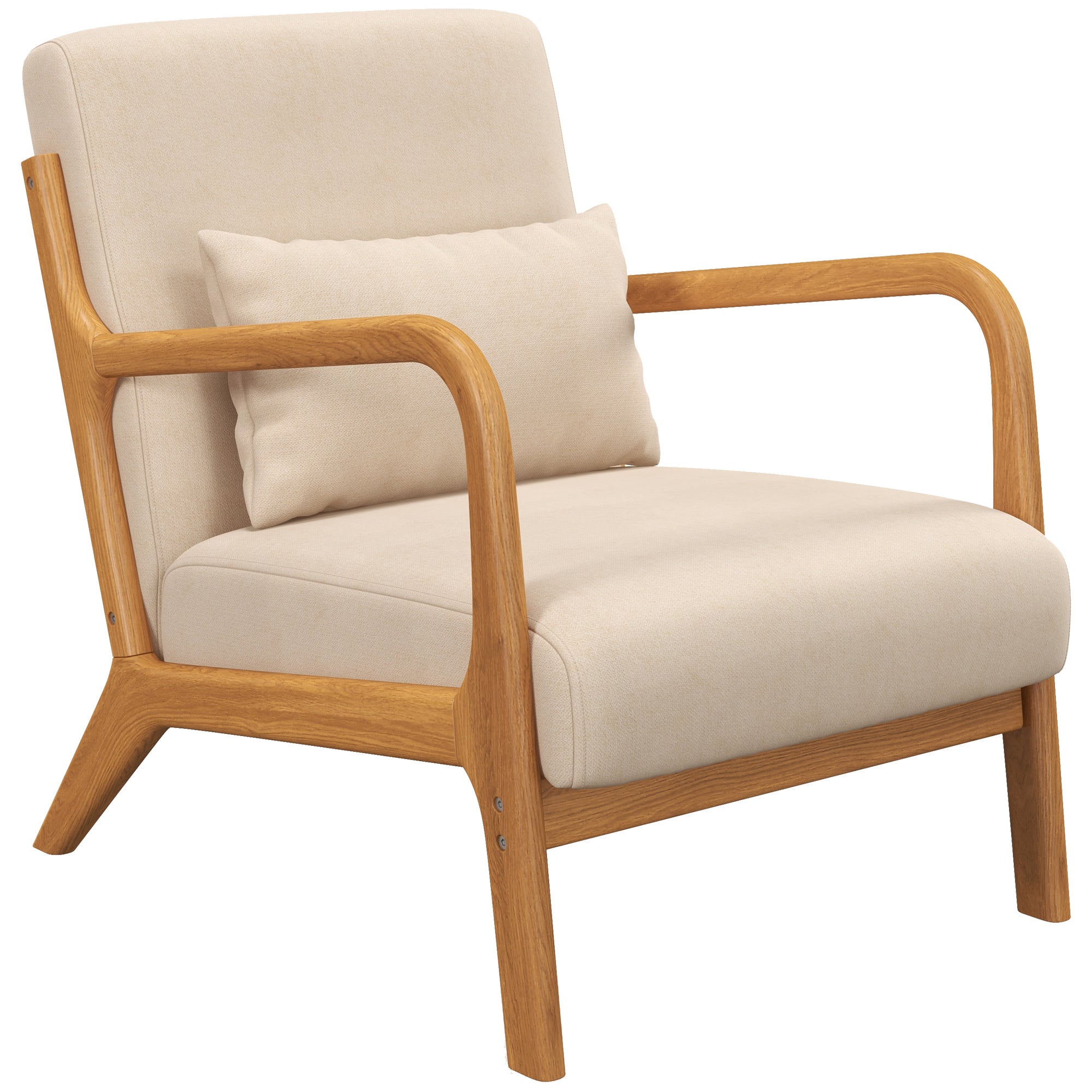 Retro accent chair for bedroom and living room