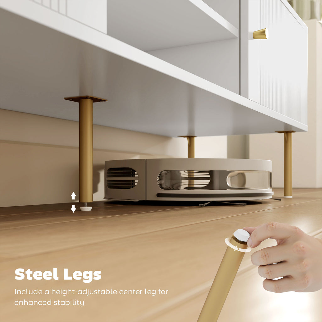  Entertainment Center with 2 Open Shelves