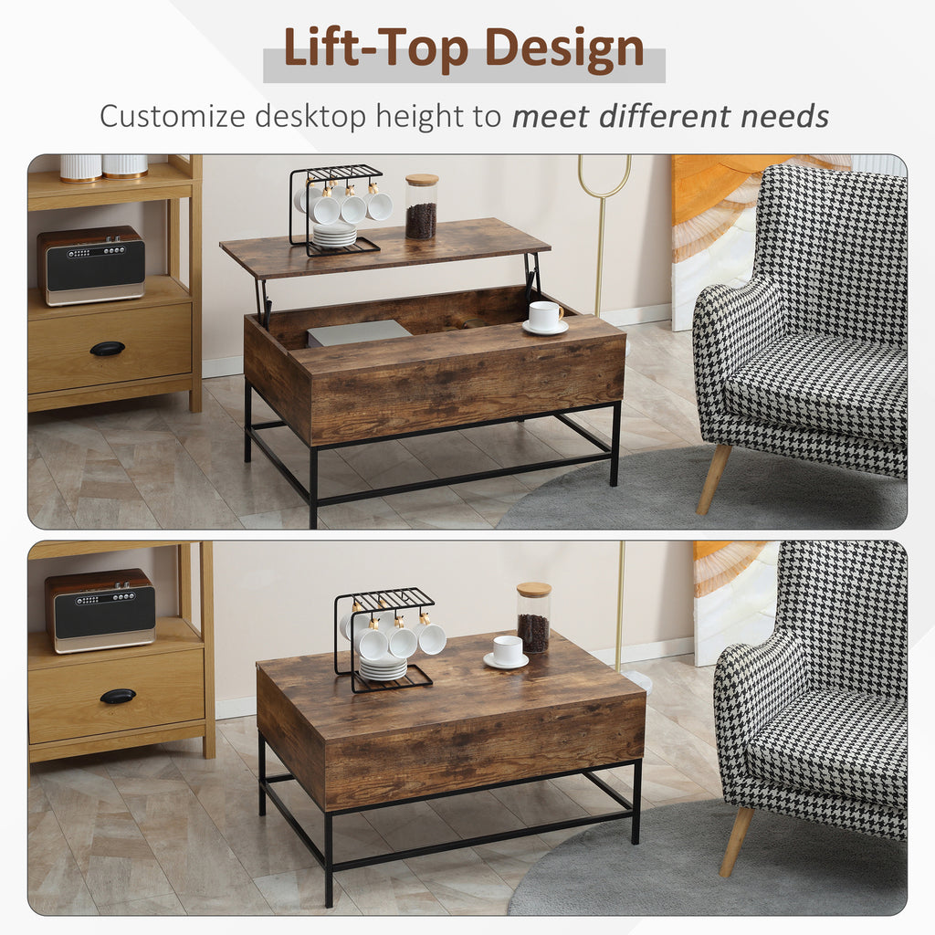  Center Table for Living Room Rustic Brown