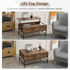  Center Table for Living Room Rustic Brown